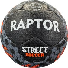 Raptor Street Football Black Orange Size 5